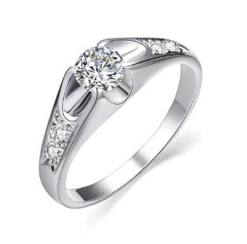 Trendy 2 Colors Wedding Engagement Ring with Dainty Sparkling AAA+ Zircon Rhinestone Crystal for Women Party Gift Jewelry
Trendy 2 Colors Wedding Engagement Ring with Dainty Sparkling AAA+ Zircon Rhinestone Crystal for Women Party Gift Jewelry