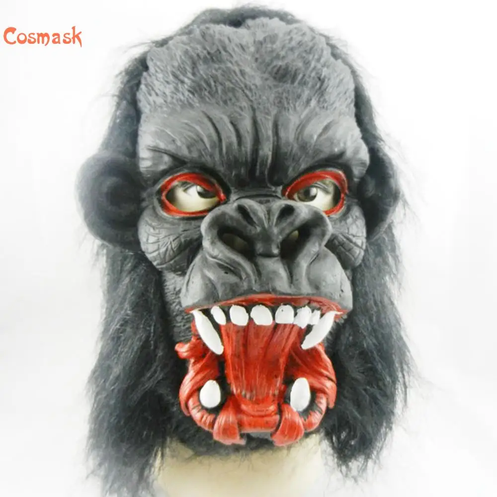 Черная латексная маска Gorilla на Хэллоуин, перчатки орангутана, маска на голову орангутана, маска на всю голову с меховой гривой, латексная жут...
Черная латексная маска Gorilla на Хэллоуин, перчатки орангутана, маска на голову орангутана, маска на всю голову с меховой гривой, латексная жут...