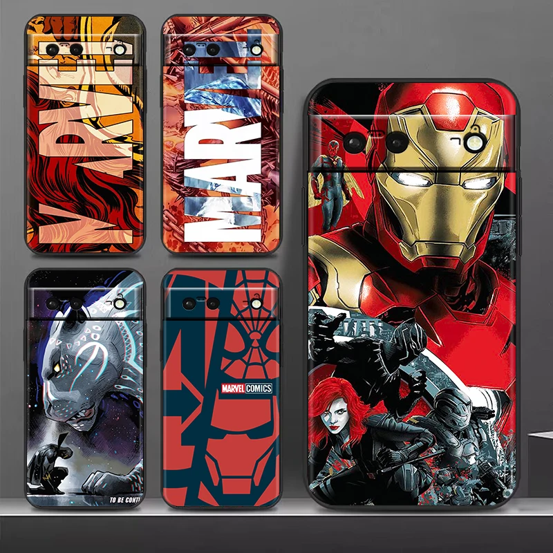 Hero Cartoon Marvel Avengers Shockproof Case for Google Pixel 7 6 Pro 6a 5 5a 4 4a XL 5G Silicone Soft Black Phone Cover
Hero Cartoon Marvel Avengers Shockproof Case for Google Pixel 7 6 Pro 6a 5 5a 4 4a XL 5G Silicone Soft Black Phone Cover