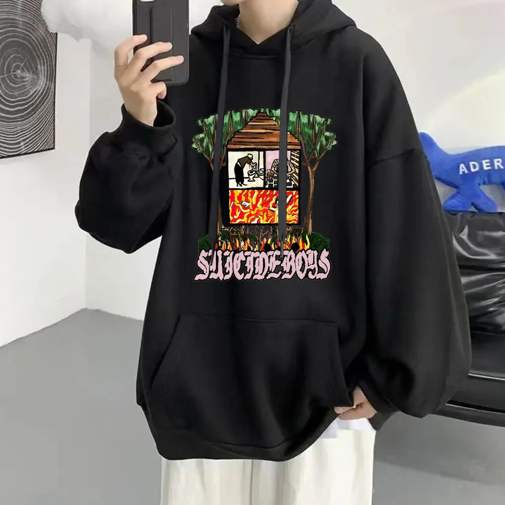 Худи в стиле хип-хоп с надписью «$ uicideboy $» 
Худи в стиле хип-хоп с надписью «$ uicideboy $»