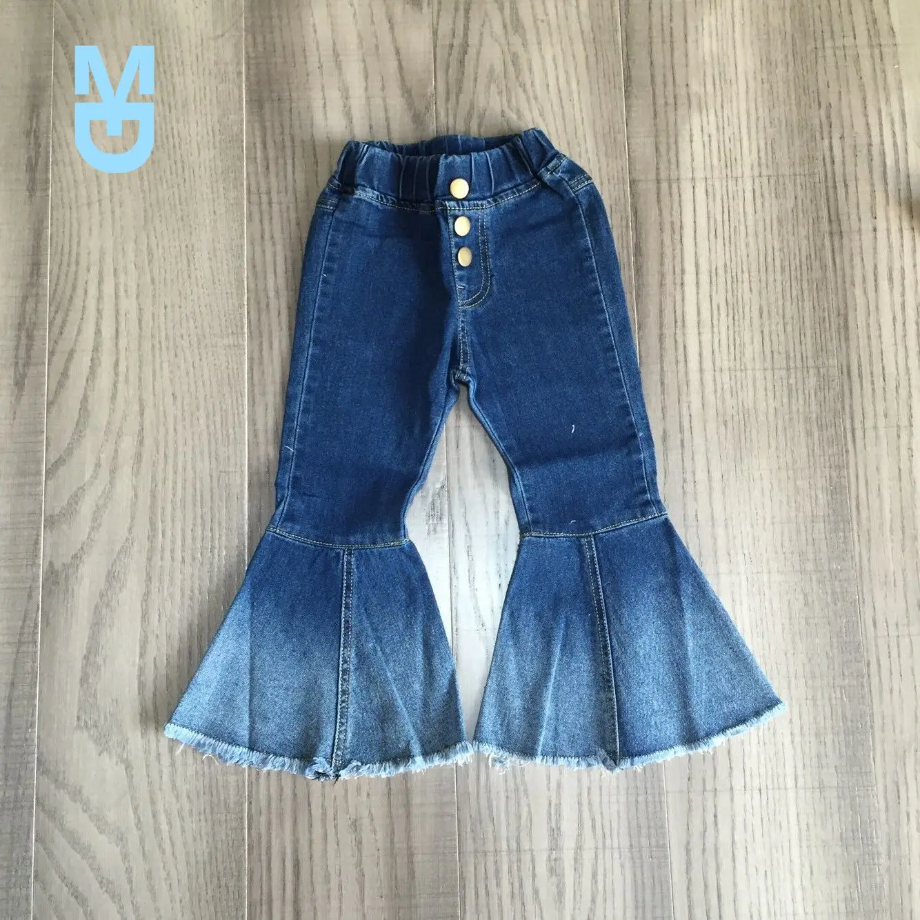New GirlyMax Summer Fall Girls Long Bell Bottom Jeans