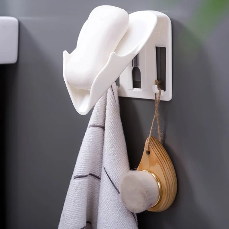 Soap Bathroom Holder Dish Drain Water Soap Box Storage Paste Shower Tray Bathroom Punch-free Drain Plastic Box Wall Shelf
Soap Bathroom Holder Dish Drain Water Soap Box Storage Paste Shower Tray Bathroom Punch-free Drain Plastic Box Wall Shelf