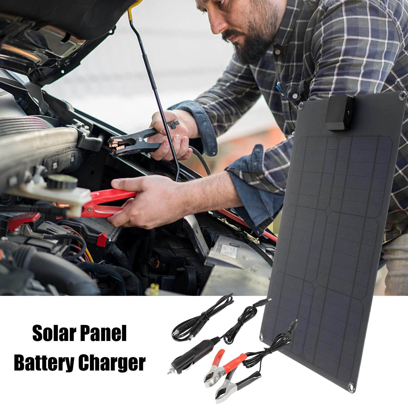 Portable Solar Battery Charger 20W Solar Panel Charger With PD 18V Fast Charge Portable Power Backup Kit With Alligator Clip For
Portable Solar Battery Charger 20W Solar Panel Charger With PD 18V Fast Charge Portable Power Backup Kit With Alligator Clip For
