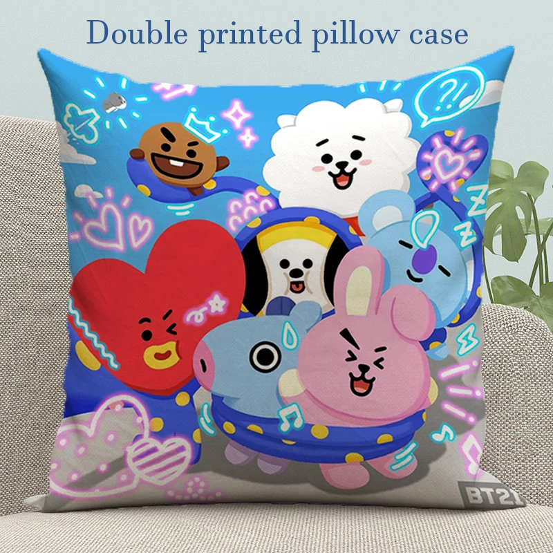 Throw Pillow Covers Decorative Sofa Cushions Kawaii BT21 Cartoon Cute Pillowcases for Pillows 45x45 Cushion Cover Short Plush
Throw Pillow Covers Decorative Sofa Cushions Kawaii BT21 Cartoon Cute Pillowcases for Pillows 45x45 Cushion Cover Short Plush