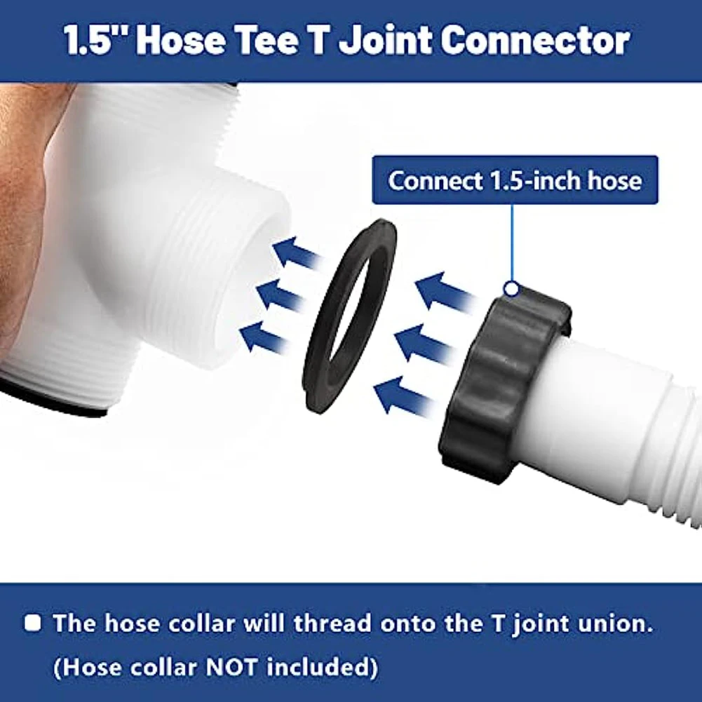 1pc T-fitting Hose Connector+3pcs L Ring Gaskets Pool Pump Hose Tee T-Joint Connector For Intex 1.5 Inch Pool Pump Hose
1pc T-fitting Hose Connector+3pcs L Ring Gaskets Pool Pump Hose Tee T-Joint Connector For Intex 1.5 Inch Pool Pump Hose