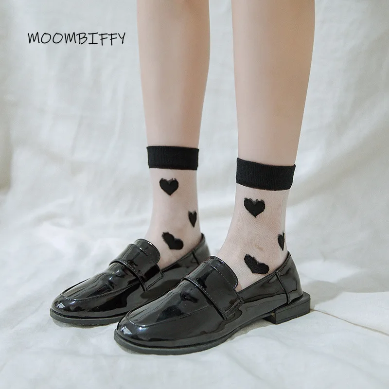 Summer Thin Love Transparent Socks Female Crystal Kawaii Sock Japanese Soft Girl Sweet JK Women Socks Calcetines Gifts for Girls
Summer Thin Love Transparent Socks Female Crystal Kawaii Sock Japanese Soft Girl Sweet JK Women Socks Calcetines Gifts for Girls