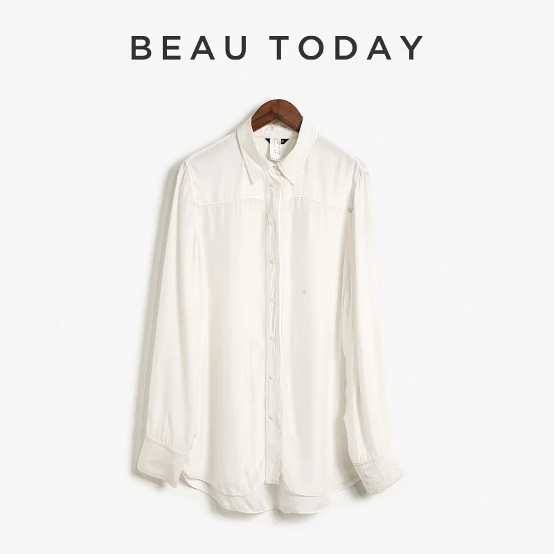 Женские белые рубашки Beautoday, однотонная Минималистичная Весенняя свободная одежда из искусственного шелка с длинным рукавом, 99200 s-l
Женские белые рубашки Beautoday, однотонная Минималистичная Весенняя свободная одежда из искусственного шелка с длинным рукавом, 99200 s-l