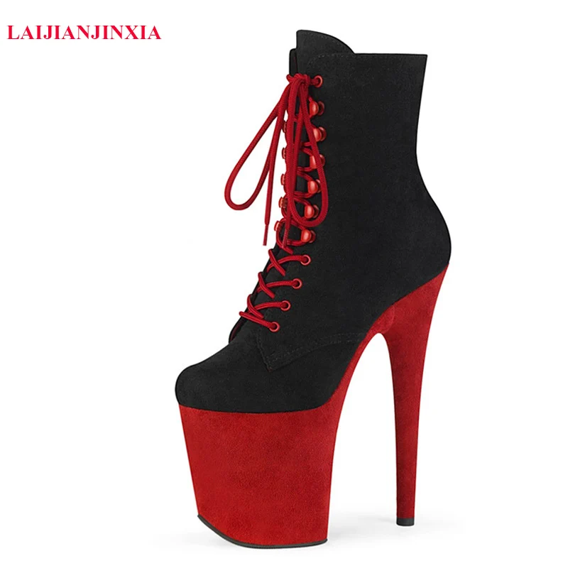 New Pole Dance Shoes Platform 20CM Thin Stripper Heels Model Show Shoes Low Tube Ankle Boots Nightclub Women's Boots
New Pole Dance Shoes Platform 20CM Thin Stripper Heels Model Show Shoes Low Tube Ankle Boots Nightclub Women's Boots