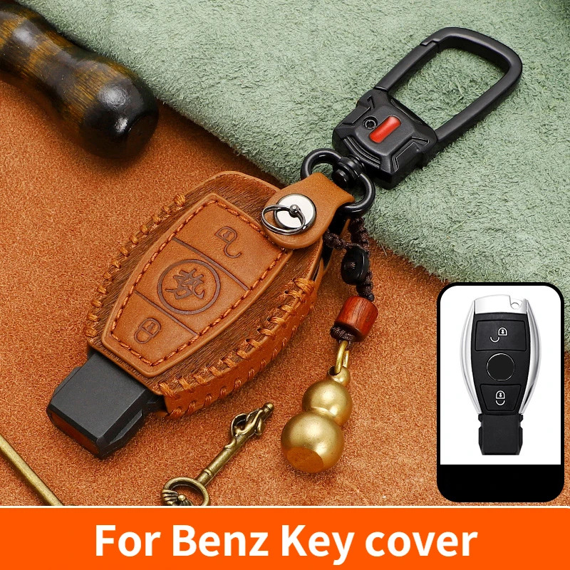 Handmade Leather Car Key Cover Keychain Case for Mercedes Benz CLS CLA GL R SLK AMG A B C S Class Remote Holder Accessories
Handmade Leather Car Key Cover Keychain Case for Mercedes Benz CLS CLA GL R SLK AMG A B C S Class Remote Holder Accessories