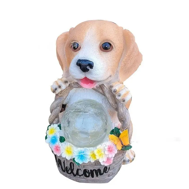 Resin Dog Holding Solar Lamp, Flower Basket Crafts, Creative Luminous Glass Ball, Animal Decoration, Garden Decoration
Resin Dog Holding Solar Lamp, Flower Basket Crafts, Creative Luminous Glass Ball, Animal Decoration, Garden Decoration