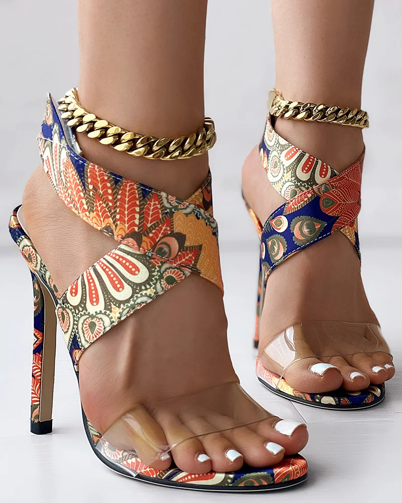 Women Fashion Casual Shoes High Heel Party Club Ethnic Transparent Crisscross Thin Heeled Sandals 
Women Fashion Casual Shoes High Heel Party Club Ethnic Transparent Crisscross Thin Heeled Sandals