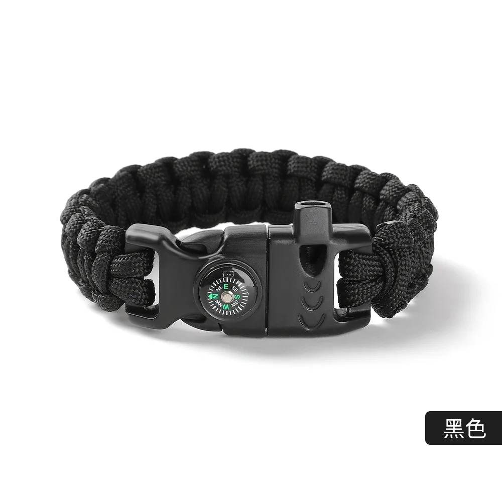 High Quality Seven-core Umbrella Rope Braided Survival Whistle Large Compass Umbrella Rope Bracelet Lifesaving Bracelet
High Quality Seven-core Umbrella Rope Braided Survival Whistle Large Compass Umbrella Rope Bracelet Lifesaving Bracelet