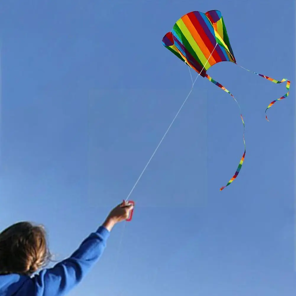 Rainbow Small Pocket Kite High-quality Polyester Fabric 52cm High *63cm Tail Length About 200cmsuitable For Wind 2~3 Levels G0l5
Rainbow Small Pocket Kite High-quality Polyester Fabric 52cm High *63cm Tail Length About 200cmsuitable For Wind 2~3 Levels G0l5