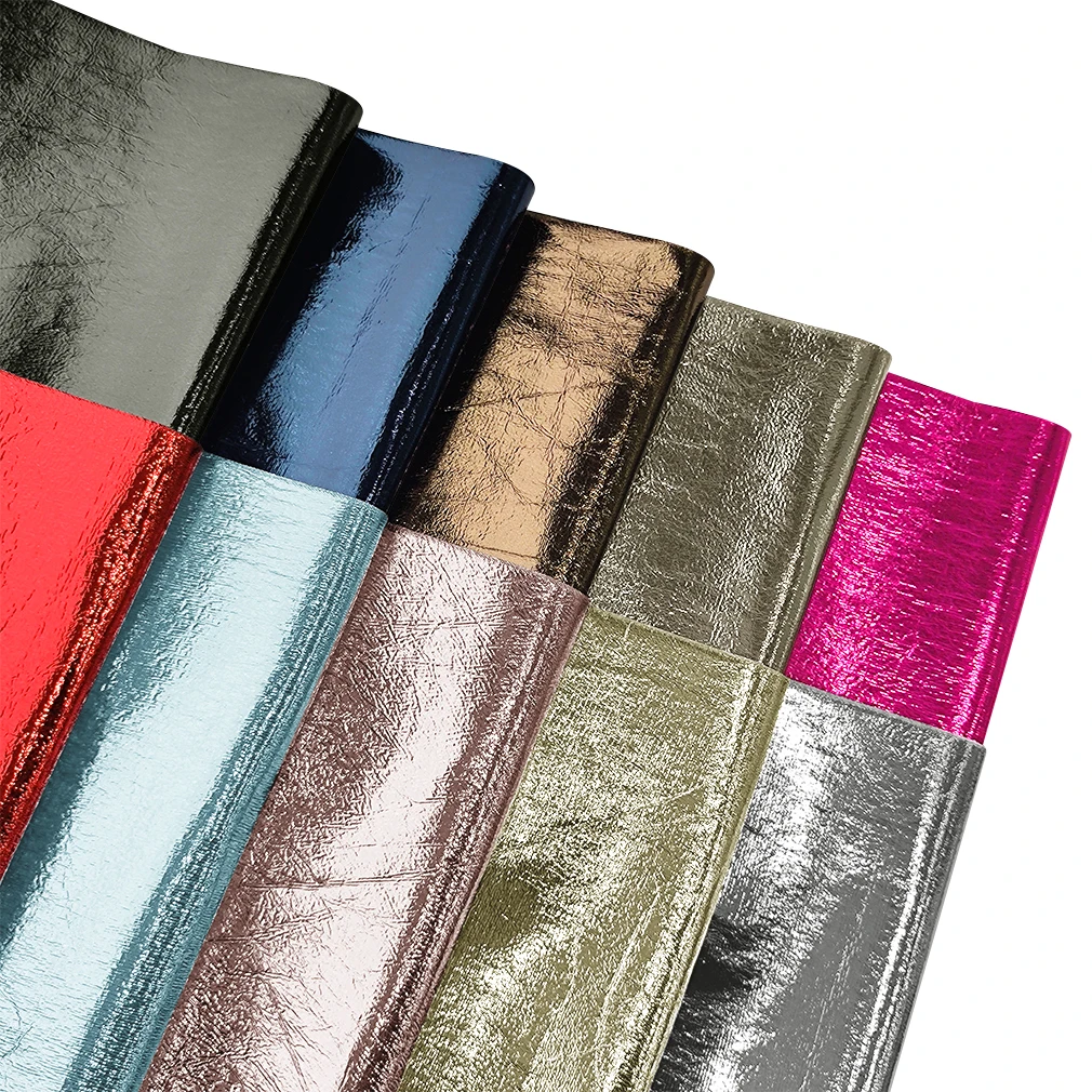 Soft Distressed PU Faux Leather Sheets Metallic Shiny Fabric for Sewing Clothes Jewelry Box Craft Bow DIY Leatherette 30x135cm
Soft Distressed PU Faux Leather Sheets Metallic Shiny Fabric for Sewing Clothes Jewelry Box Craft Bow DIY Leatherette 30x135cm