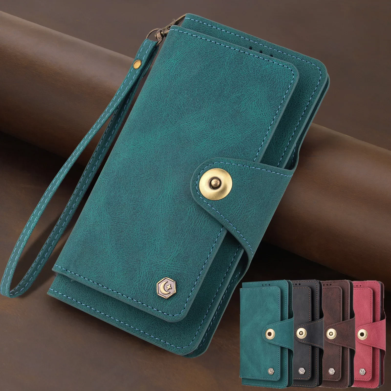 Metal Leather Wallet Case for iPhone 13 12 11 Pro XS Max X XR SE 2020 8 7 Plus 6 6S Lanyard Multi Cards Stand Book Cover Coque
Metal Leather Wallet Case for iPhone 13 12 11 Pro XS Max X XR SE 2020 8 7 Plus 6 6S Lanyard Multi Cards Stand Book Cover Coque