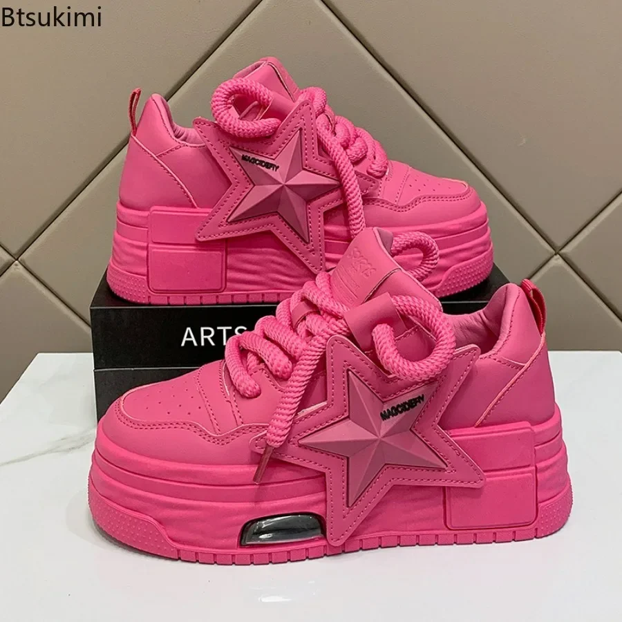 New 2023 Women's Lightweight PU Leather Sneakers Platform Lace Up Star Skateboard Candy Colors Causal Shoes Sneakers for Girls
New 2023 Women's Lightweight PU Leather Sneakers Platform Lace Up Star Skateboard Candy Colors Causal Shoes Sneakers for Girls