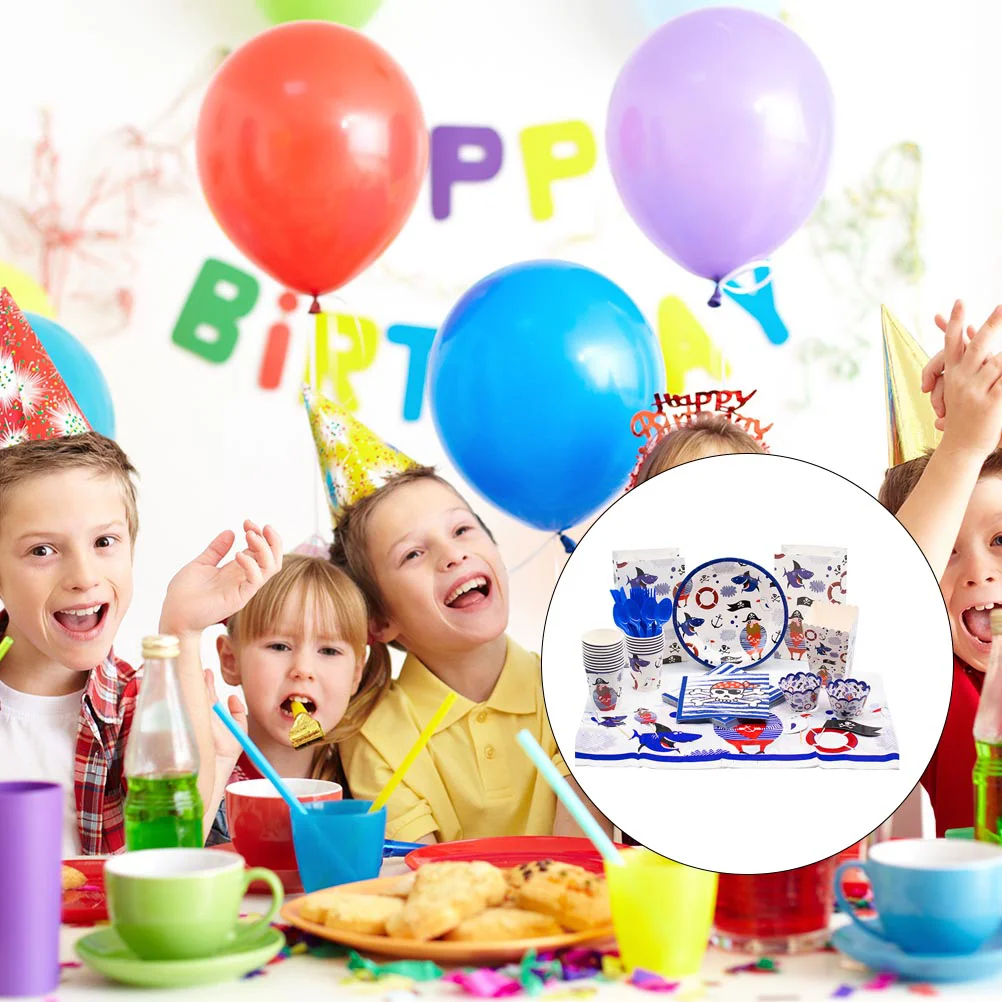 97pcs/Set Pirate Theme Party Disposable Paper Tableware for Little Boys Girls
97pcs/Set Pirate Theme Party Disposable Paper Tableware for Little Boys Girls
