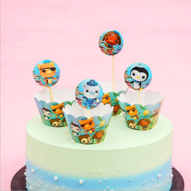 12pcs/lot Octenauts Theme Boys Kids Favors Cupcake Wrappers Baby Shower Decoration Birthday Party Cake Toppers
12pcs/lot Octenauts Theme Boys Kids Favors Cupcake Wrappers Baby Shower Decoration Birthday Party Cake Toppers