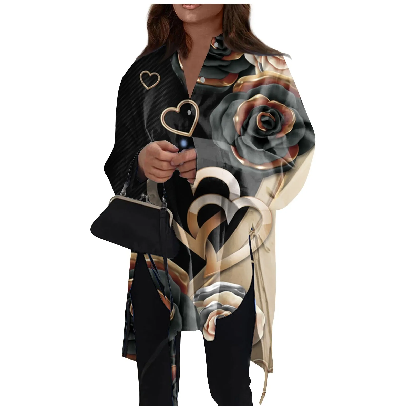 Fashion Casual Printing Long Sleeve Lapel Loose Type Shirt For Women Simple Versatile And Fashion Woman Blouse 2023 New
Fashion Casual Printing Long Sleeve Lapel Loose Type Shirt For Women Simple Versatile And Fashion Woman Blouse 2023 New