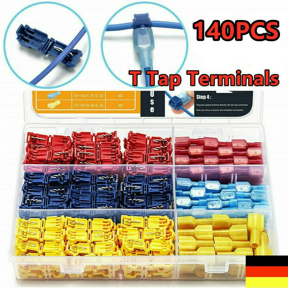 140-piece Branch Connector Set Brass Nylon For Wire Connection In Cars Motorcycles Vehicle Electrical Tool Accessories
140-piece Branch Connector Set Brass Nylon For Wire Connection In Cars Motorcycles Vehicle Electrical Tool Accessories