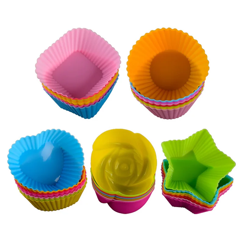 5Pcs Silicone Cake Mold Round Square Stars Love Flower Shaped Kitchen DIY Baking Decorating Tools Cupcake Mousse Pudding Moulds
5Pcs Silicone Cake Mold Round Square Stars Love Flower Shaped Kitchen DIY Baking Decorating Tools Cupcake Mousse Pudding Moulds
