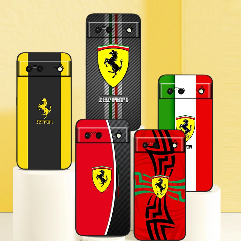 Luxury Ferrari Car Hot Logo Phone Case For Google Pixel 7 6 Pro 6A 5A 5 4 4A XL 5G Black Shell Soft TPU Cover Fundas Coque
Luxury Ferrari Car Hot Logo Phone Case For Google Pixel 7 6 Pro 6A 5A 5 4 4A XL 5G Black Shell Soft TPU Cover Fundas Coque