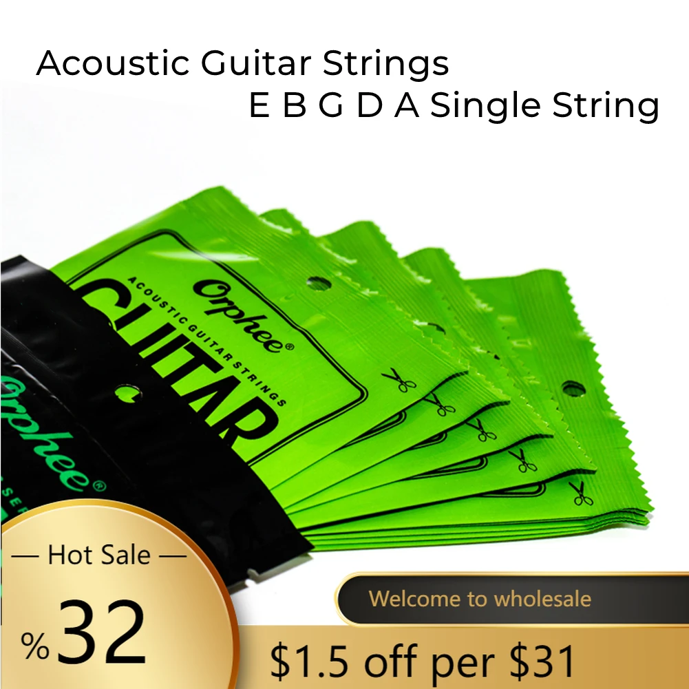 Orphee 1 Set Acoustic Guitar String Hexagonal Core+8% Nickel FULL Bronze Bright Tone& Extra Light Extra Light Medium Brand New 
Orphee 1 Set Acoustic Guitar String Hexagonal Core+8% Nickel FULL Bronze Bright Tone& Extra Light Extra Light Medium Brand New