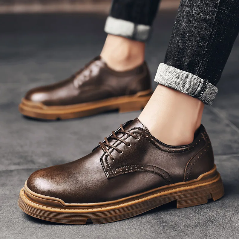 Comfortable Safety Work Shoes British Style Shoe Men's Casual Martin shoes Outdoor Platform Puncture Proof Shoes S8420-S8435 C1
Comfortable Safety Work Shoes British Style Shoe Men's Casual Martin shoes Outdoor Platform Puncture Proof Shoes S8420-S8435 C1