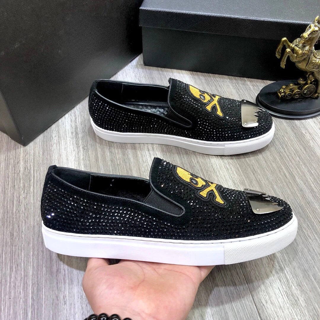 Premium Luxury Rhinestones Men Trend Black Casual Shoe Autumn Winter Flat Loafers
Premium Luxury Rhinestones Men Trend Black Casual Shoe Autumn Winter Flat Loafers
