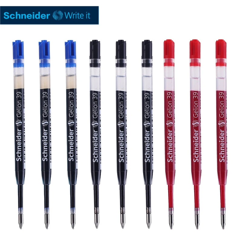 

5pcs Germany Imported SCHNEIDER39 Neutral Water Refill 0.5mm European Standard General Dolphin Stationery