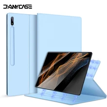 Magnetic Case For Samsung Galaxy Tab S9 S8 Ultra S8 Plus S9 S8 S7 FE S7 Plus S7 S6 Lite S6 Cover With Stand Pencil Holder