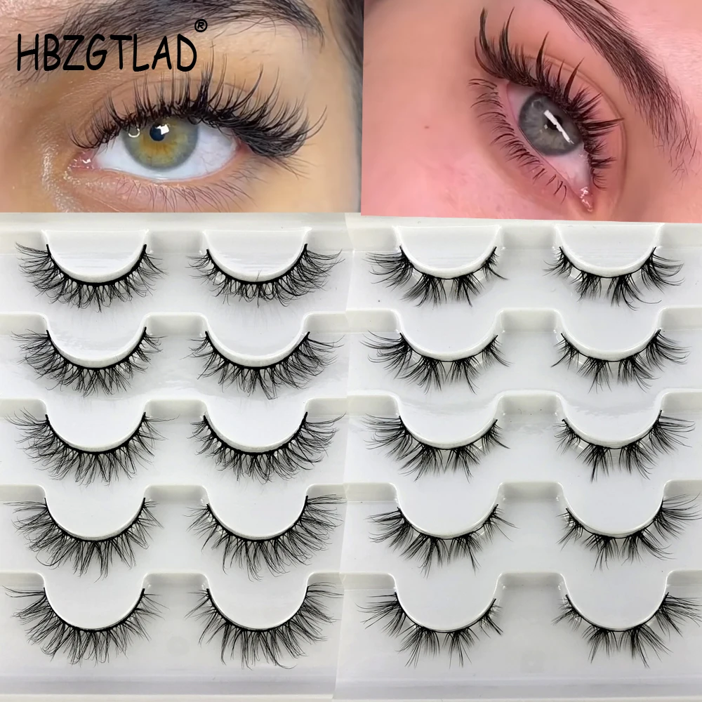 5 pairs Mink Eyelashes Full Strip Lash Extension Natural False Eyelashes Cross Cluster Fairy 3D Faux Big Eye Long Fake Lashes 
5 pairs Mink Eyelashes Full Strip Lash Extension Natural False Eyelashes Cross Cluster Fairy 3D Faux Big Eye Long Fake Lashes