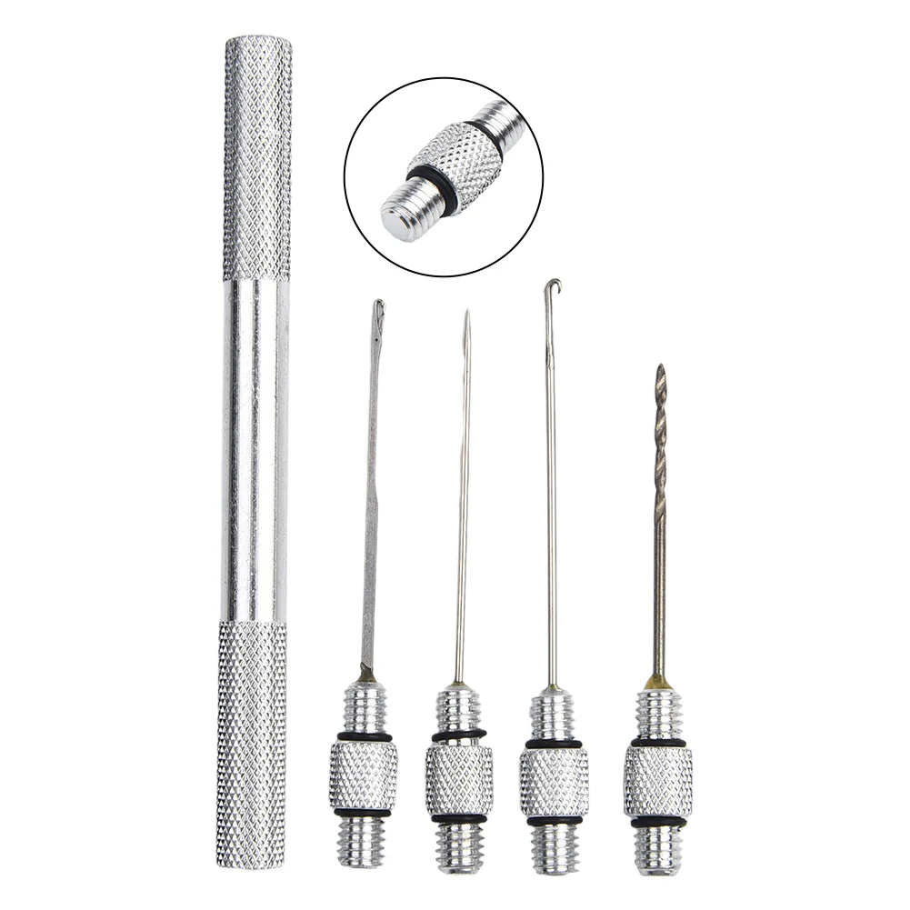 5pcs Bait Piercing Tool European Metal Crochet European Bait Wearing Tool Bait Stringer Rig Tools Kit Fishing Tackle Accessories
5pcs Bait Piercing Tool European Metal Crochet European Bait Wearing Tool Bait Stringer Rig Tools Kit Fishing Tackle Accessories