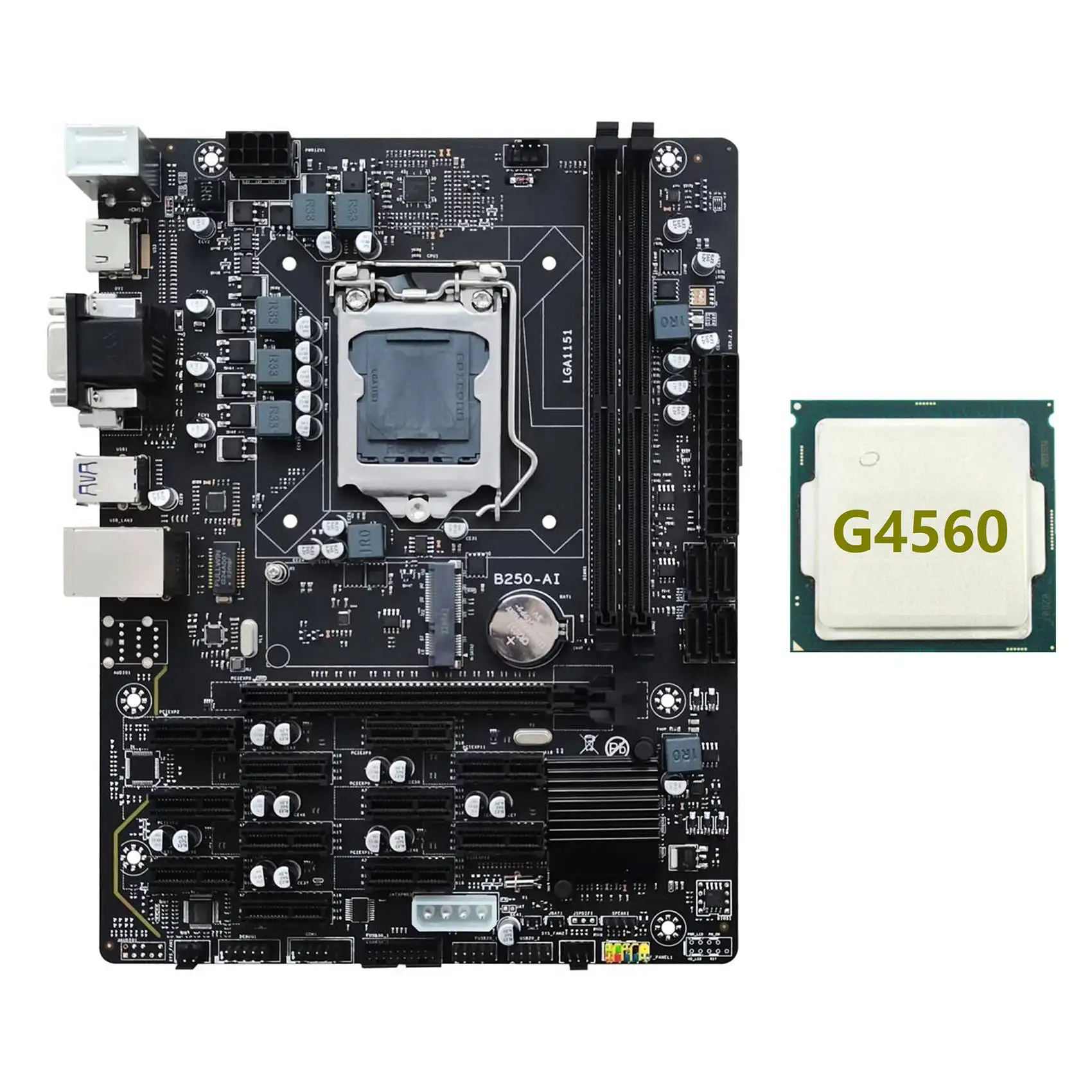 B250 V2.1 материнская плата для майнинга BTC + ЦП G4560 12xpcie LGA1151 двухканальная материнская плата для майнинга DDR4 MSATA USB3.0 B250 ETH
B250 V2.1 материнская плата для майнинга BTC + ЦП G4560 12xpcie LGA1151 двухканальная материнская плата для майнинга DDR4 MSATA USB3.0 B250 ETH