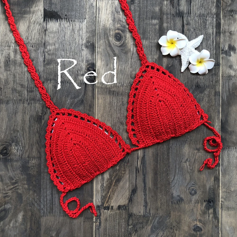 Women Sexy Bikini Handmade Crochet Women Beach Bralette Solid Knitted Swimsuit Strips Bandage Swimwear Beachwear
Women Sexy Bikini Handmade Crochet Women Beach Bralette Solid Knitted Swimsuit Strips Bandage Swimwear Beachwear