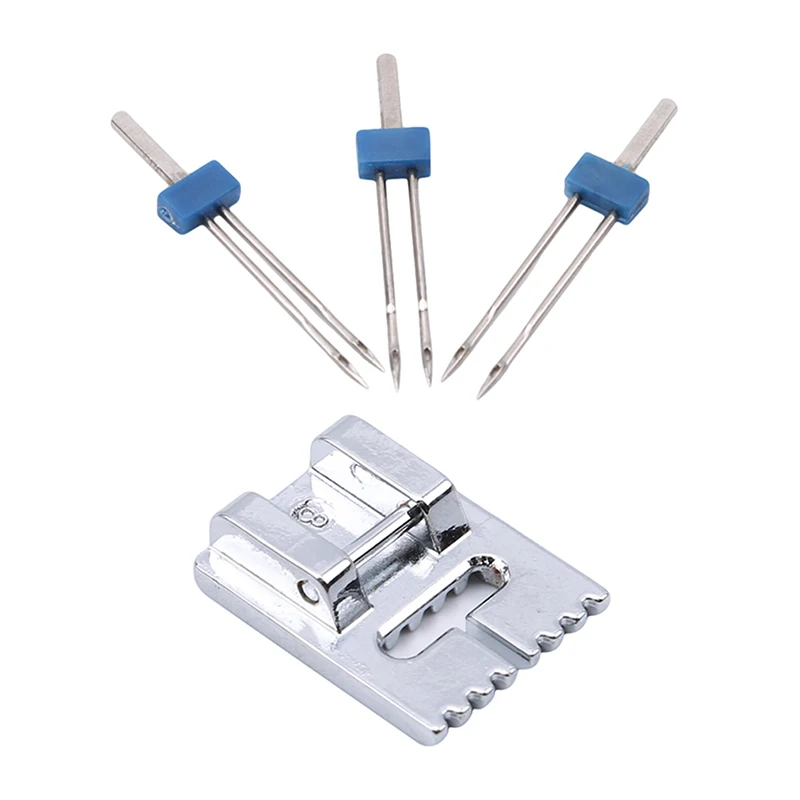 3pcs/set Sewing Tools Double Twin Needles Wrinkled Sewing Presser Foot For Sewing Machine Size 2/90 3/90 4/90 sewing accessories 
3pcs/set Sewing Tools Double Twin Needles Wrinkled Sewing Presser Foot For Sewing Machine Size 2/90 3/90 4/90 sewing accessories