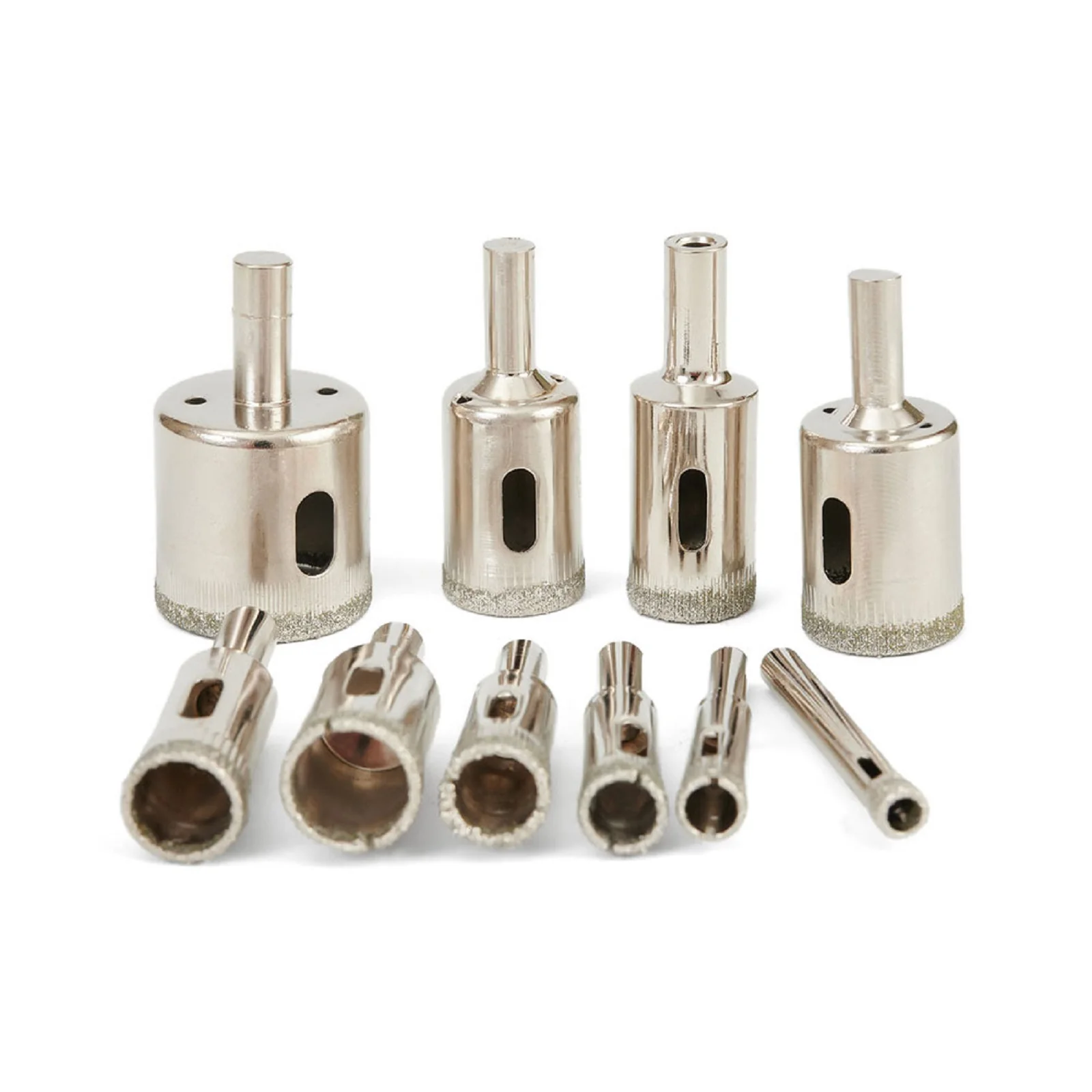 10pcs Diamond Saw Hole Drill Bit Set Marble Glass Ceramic Tile Wood Core Ole Saw Drilling Bits Saw Cutter Accessories 6-30MM
10pcs Diamond Saw Hole Drill Bit Set Marble Glass Ceramic Tile Wood Core Ole Saw Drilling Bits Saw Cutter Accessories 6-30MM