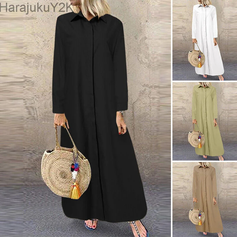 Spring/Summer 2023 New Commuting Style Long Dress Solid Color Polo Long Sleeve Loose Shirt Dress Oversized Streetwear Robe
Spring/Summer 2023 New Commuting Style Long Dress Solid Color Polo Long Sleeve Loose Shirt Dress Oversized Streetwear Robe
