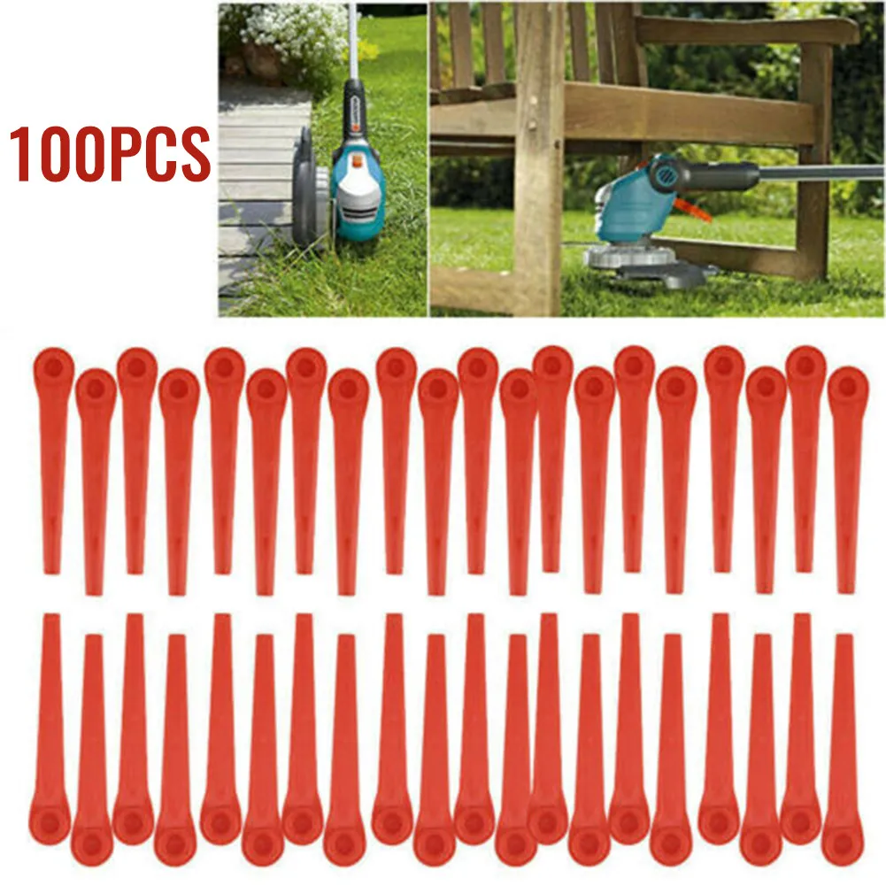 100 pcs For Garden Brush Cutter Blades For EasyCut Li-18/23 R Lawn Mower Grass Trimmer Power Tools Spare Parts Plastic Blades
100 pcs For Garden Brush Cutter Blades For EasyCut Li-18/23 R Lawn Mower Grass Trimmer Power Tools Spare Parts Plastic Blades