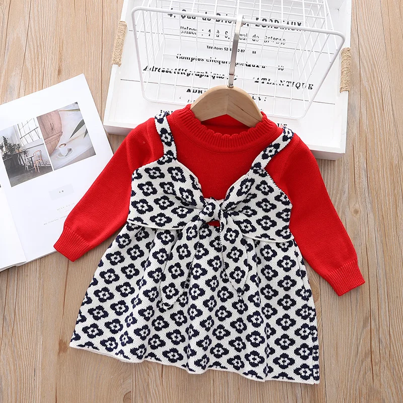 LZH 2022 Children's Bow Christmas Dress Kids Clothes Girls' Dress Cute Long-sleeved Sweater Dresses For 2-6 Years Girl Clothing
LZH 2022 Children's Bow Christmas Dress Kids Clothes Girls' Dress Cute Long-sleeved Sweater Dresses For 2-6 Years Girl Clothing