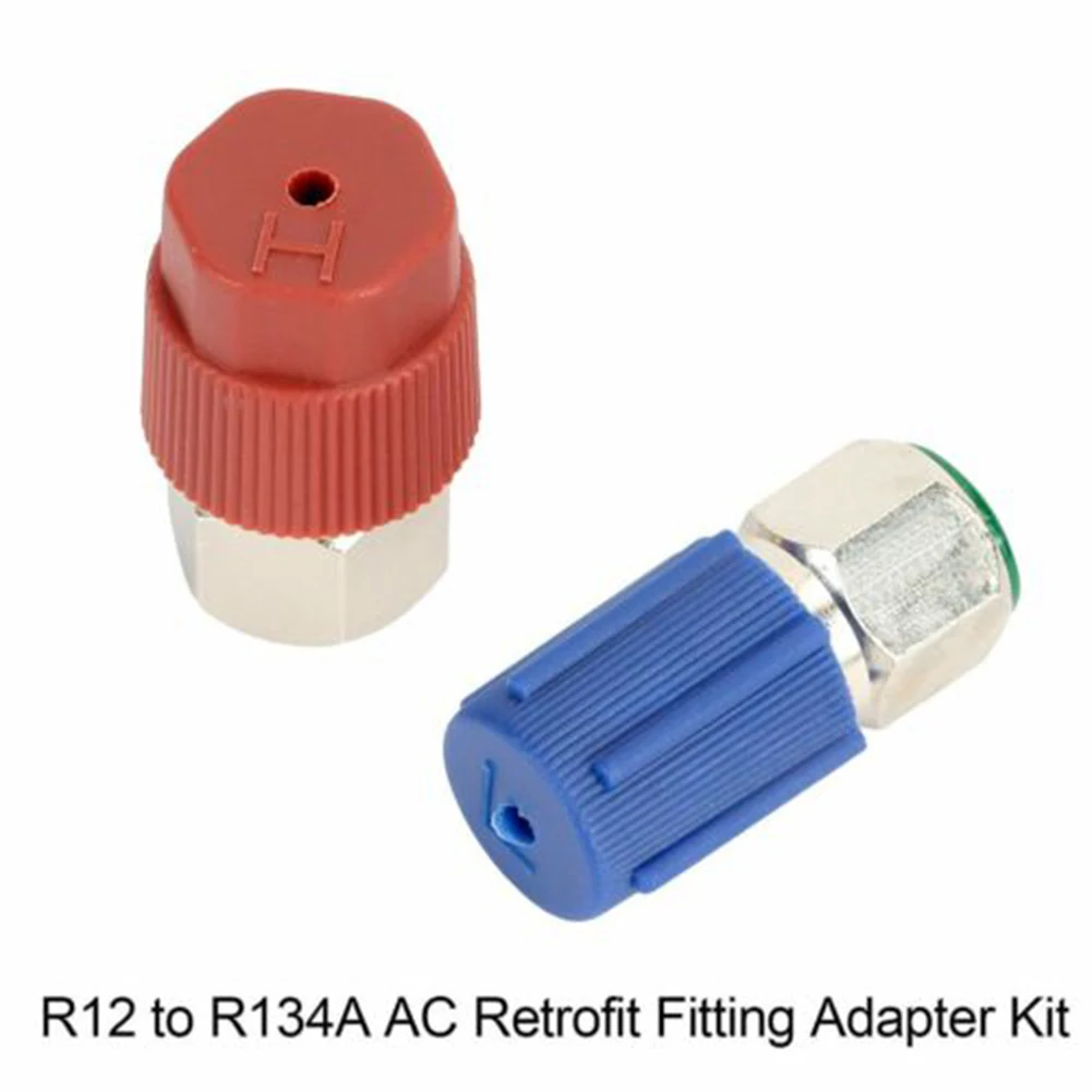 With Valves Onversion Adapter Set Strong Seal 3.7*2*2cm /1.5*0.8*0.8in Easy To Install R12 To R134A Retrofit AC System
With Valves Onversion Adapter Set Strong Seal 3.7*2*2cm /1.5*0.8*0.8in Easy To Install R12 To R134A Retrofit AC System