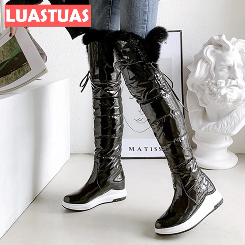 LuasTuas Size 34-43 Women Over Knee Boots Plush Chunky Ins Winter Shoes For Woman Fashion Warm Long Boots Daily Ladies Footwear
LuasTuas Size 34-43 Women Over Knee Boots Plush Chunky Ins Winter Shoes For Woman Fashion Warm Long Boots Daily Ladies Footwear