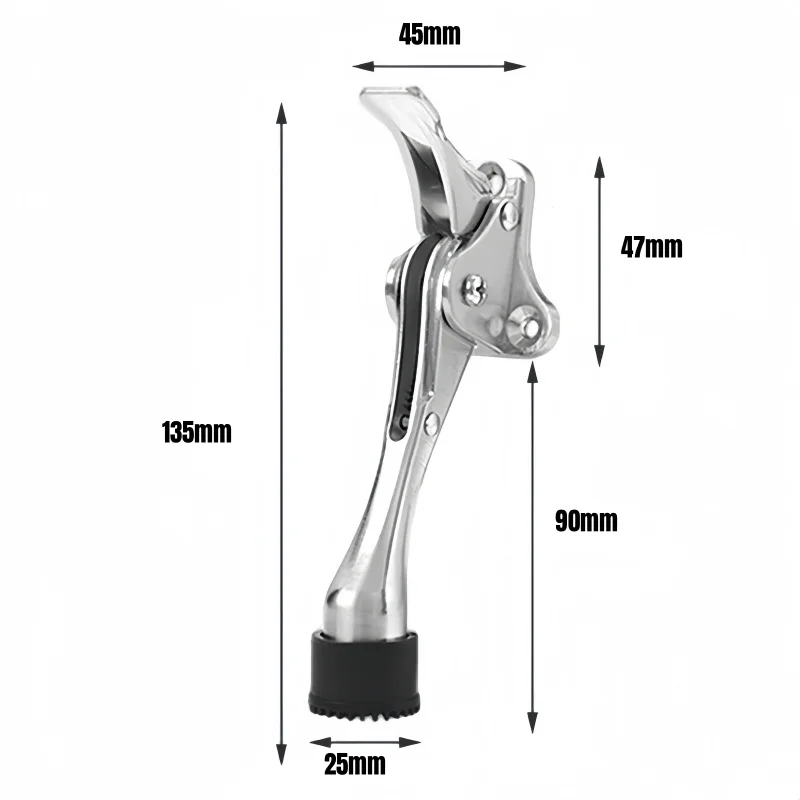Черный ультрамощный бесшумный дверной стопор из цинкового сплава
Черный ультрамощный бесшумный дверной стопор из цинкового сплава