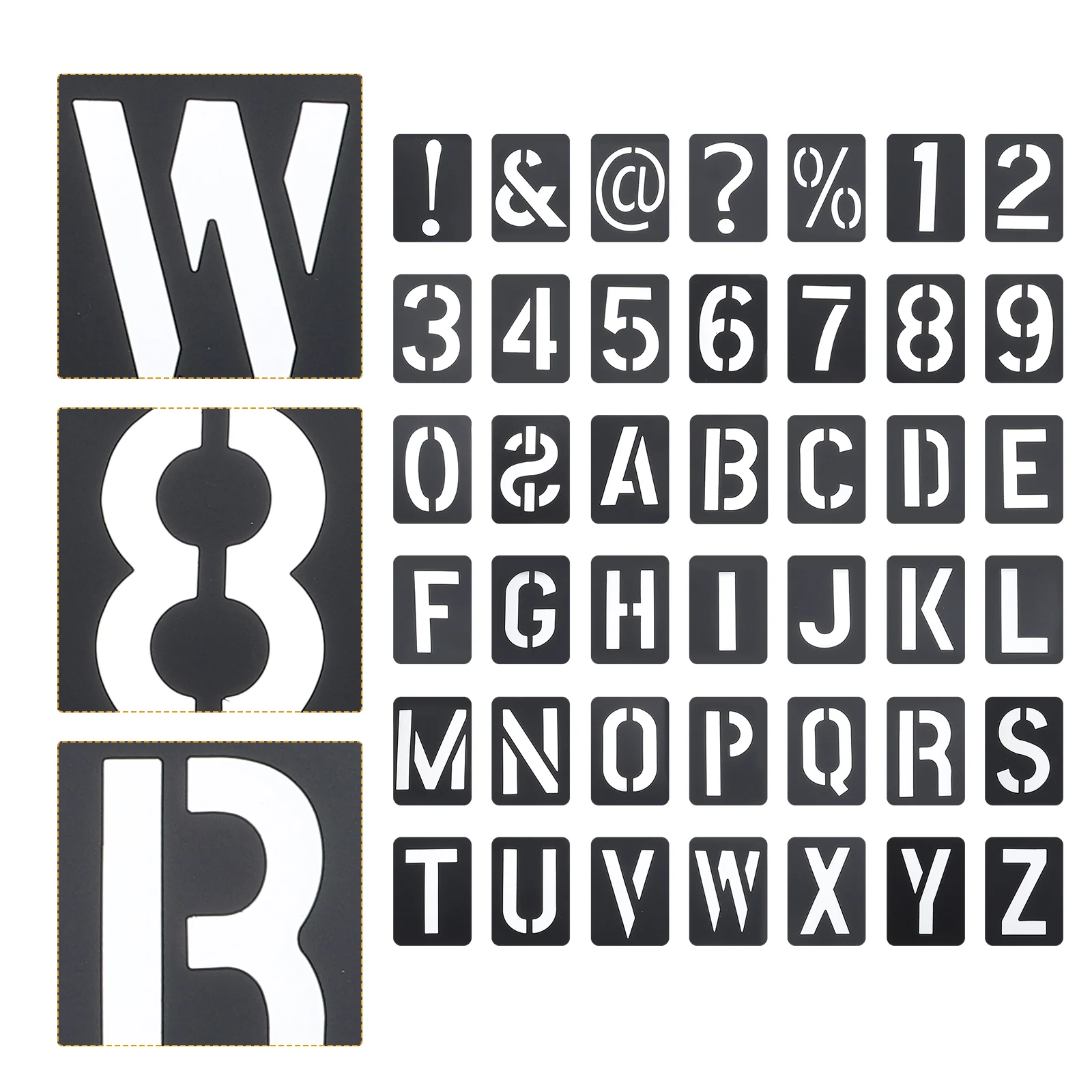 42 Pcs Periodicals Alphabet Stencils DIY Painting Pp Door Sign Supplies Plastic Wall Spraying Templates Drawing Child Letter
42 Pcs Periodicals Alphabet Stencils DIY Painting Pp Door Sign Supplies Plastic Wall Spraying Templates Drawing Child Letter