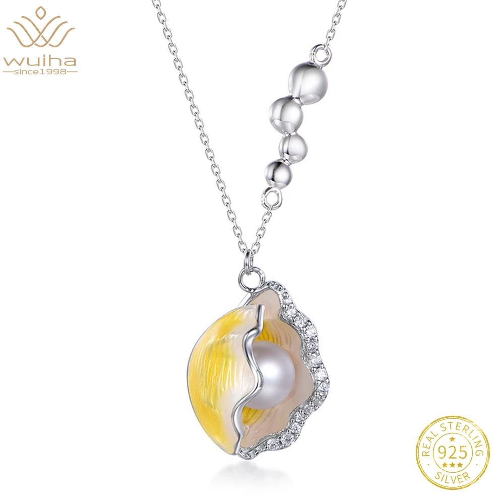 WUIHA 925 Sterling Silver Yellow Seashell 8MM Freshwater Pearl Synthetic Moissanite Chains Necklaces for Women Gift Dropshipping
WUIHA 925 Sterling Silver Yellow Seashell 8MM Freshwater Pearl Synthetic Moissanite Chains Necklaces for Women Gift Dropshipping