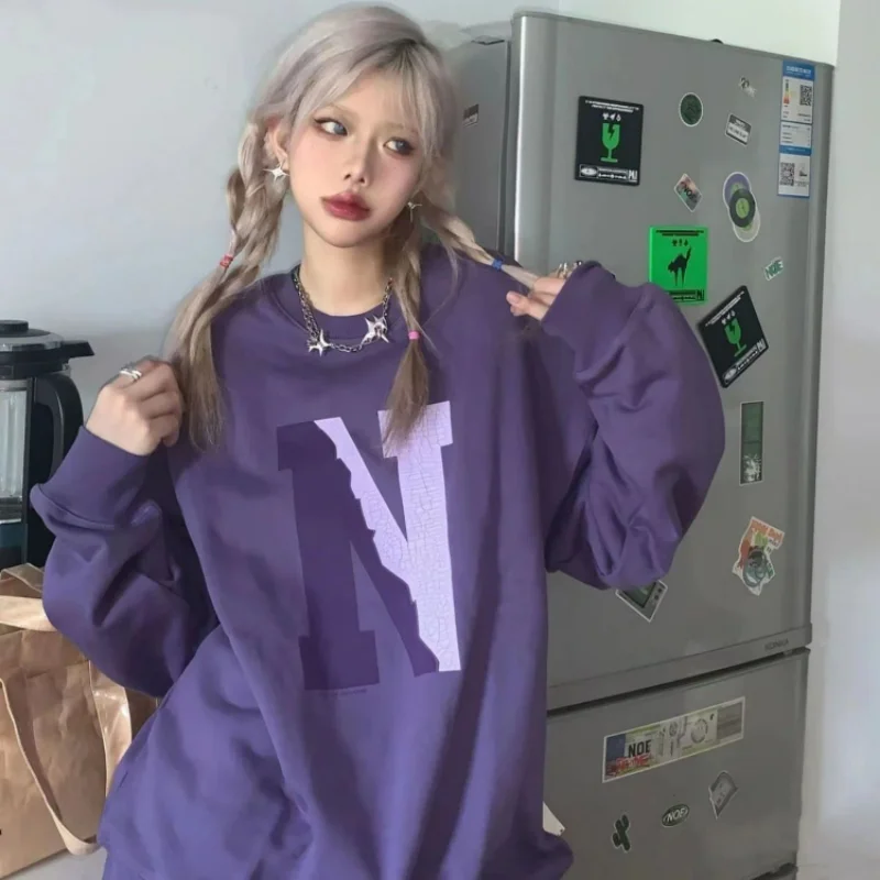 HOUZHOU Y2k Sweatshirt Women Oversized Streetwear Kpop Purple Hoodie Vintage Korean Fashion Hip Hop Pullover New Trend Aesthetic
HOUZHOU Y2k Sweatshirt Women Oversized Streetwear Kpop Purple Hoodie Vintage Korean Fashion Hip Hop Pullover New Trend Aesthetic