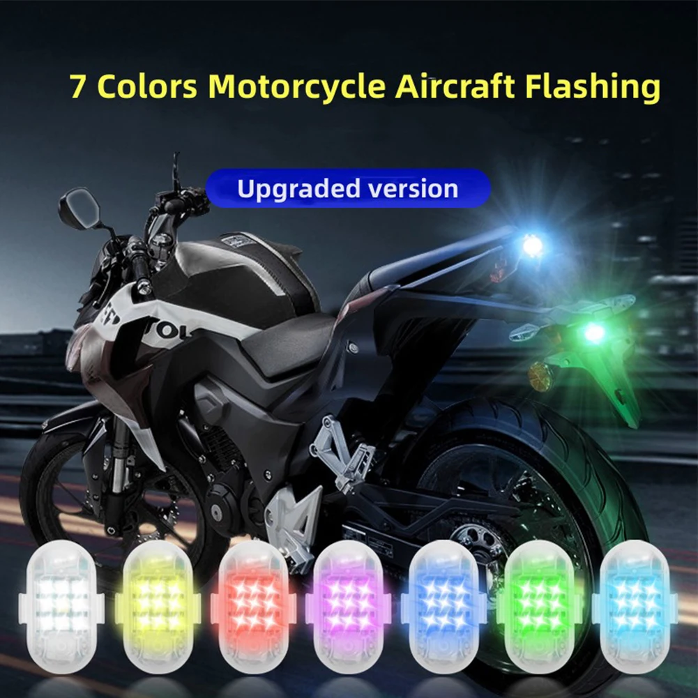 1pc 7 Colors Motorcycle Light Wireless LED Strobe Light Rechargeable Flashing Tail Signal Lights Micro USB
1pc 7 Colors Motorcycle Light Wireless LED Strobe Light Rechargeable Flashing Tail Signal Lights Micro USB