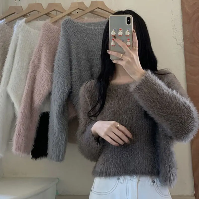 Korean Sweater Woman 2022 New Autumn Winter Knitted Pullovers Female Casual Warm Loose Long Sleeve Knitwear Jumpers Tops W134
Korean Sweater Woman 2022 New Autumn Winter Knitted Pullovers Female Casual Warm Loose Long Sleeve Knitwear Jumpers Tops W134