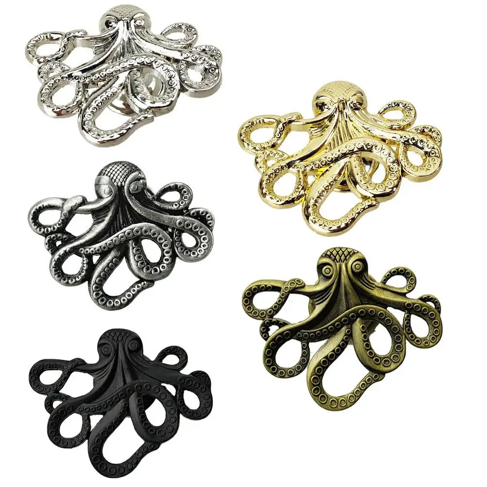 

Creative Retro Octopus Shape Furniture Handle Solid Zinc Alloy Pull Dresser Drawer Knobs Kitchen Cabinet Pull Furniture Hardware