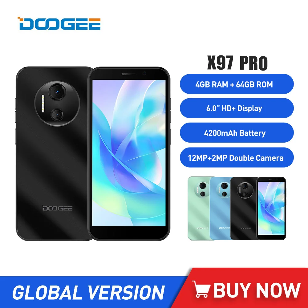 DOOGEE X97 Pro смартфон с 5,5-дюймовым дисплеем, восьмиядерным процессором G25, ОЗУ 4 Гб, ПЗУ 64 ГБ, 12 МП, 6,0 мАч
DOOGEE X97 Pro смартфон с 5,5-дюймовым дисплеем, восьмиядерным процессором G25, ОЗУ 4 Гб, ПЗУ 64 ГБ, 12 МП, 6,0 мАч